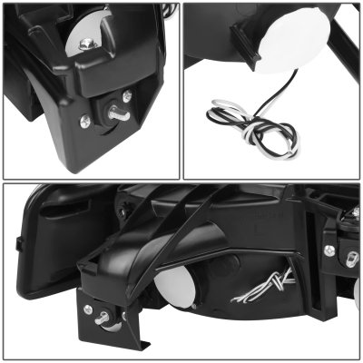 Chevy Suburban 2000-2006 Black LED DRL Headlights