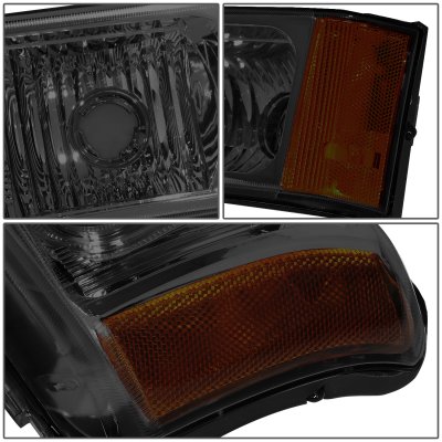 Chevy Silverado 2003-2006 Smoked LED DRL Headlights Set N3