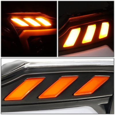 Nissan Titan 2004-2015 Black Projector Headlights LED DRL Signals