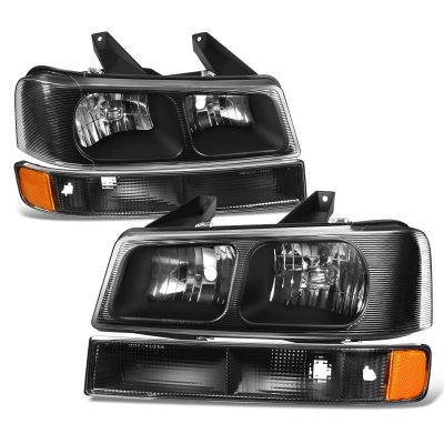 Chevy Express Van 2003-2023 Black Headlights Signal Lights
