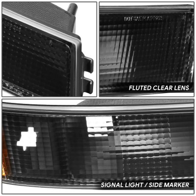 Chevy Express Van 2003-2023 Black Headlights Signal Lights