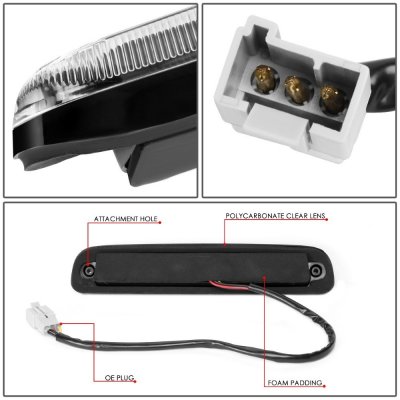 Ford Ranger 1993-2011 Black LED Third Brake Light Sequential N5