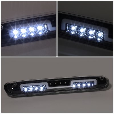Chevy Silverado 2007-2013 Black Clear LED Third Brake Light Sequential N5