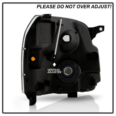 GMC Yukon XL 2007-2014 Black Euro Headlights