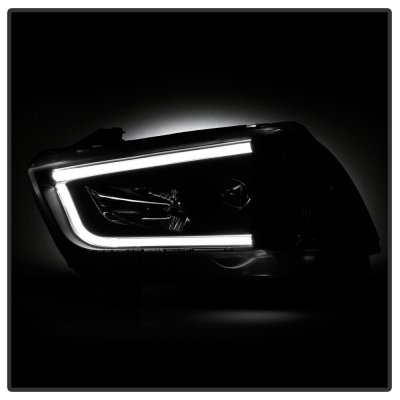 Dodge Charger 2011-2014 Black HID Projector Headlights LED DRL
