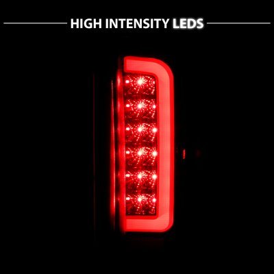 Ford F150 1989-1996 Black Tube LED Tail Lights