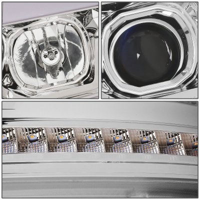 Chevy Avalanche 2007-2013 Projector Headlights LED DRL Signals N5