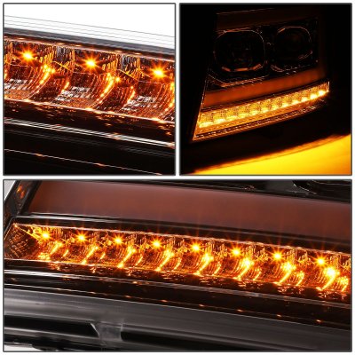 Chevy Avalanche 2007-2013 Projector Headlights LED DRL Signals N5