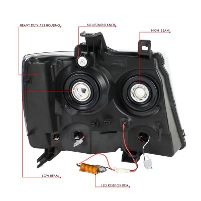 Chevy Suburban 2007-2014 Headlights LED DRL Signals