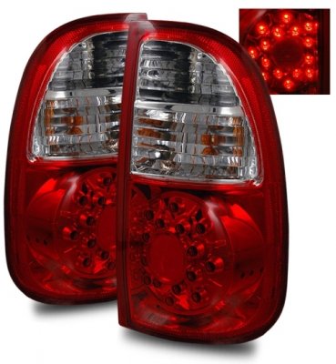 Toyota Tundra 2005-2006 LED Tail Lights Red and Clear