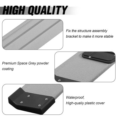 GMC Sierra 1500 Crew Cab 2019-2026 Aluminum Running Boards 6 Inches