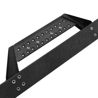 Chevy Silverado 2500HD Double Cab 2015-2019 Black Nerf Bars