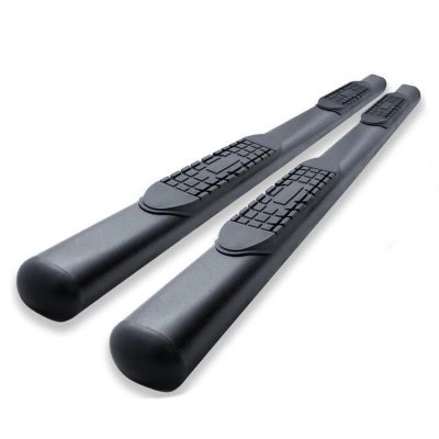 Chevy Silverado 2500HD Extended Cab 2007-2014 Step Nerf Bars Black 4 Inches
