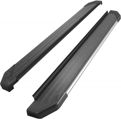 Buick Enclave 2008-2009 Black Aluminum Running Boards 5.5 Inch