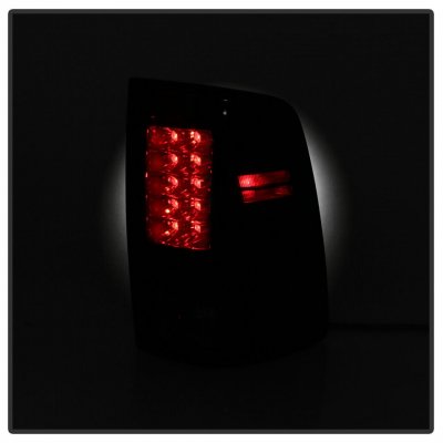 Dodge Ram 3500 2010-2018 Black Smoked LED Tail Lights