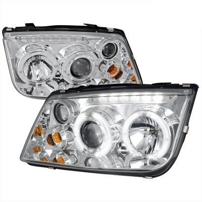 VW Jetta 1999-2004 Chrome Halo Projector Headlights