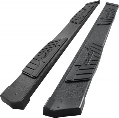 Ford F150 SuperCrew 2015-2020 Black Aluminum Nerf Bars 6 inch