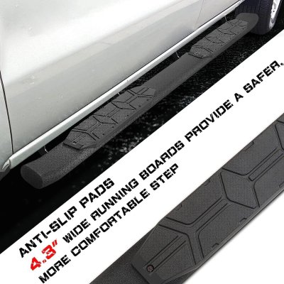 Nissan Frontier Crew Cab 2005-2021 Black Nerf Bars 4 inch
