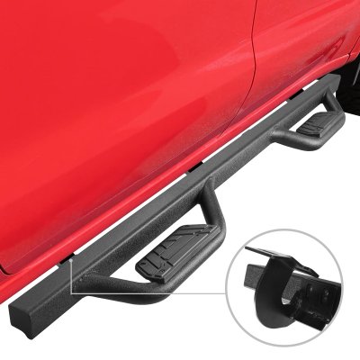 Dodge Ram 1500 Crew Cab 2019-2026 Black Nerf Bars