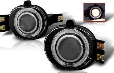 Dodge Ram 2002-2008 Smoked Halo Projector Fog Lights