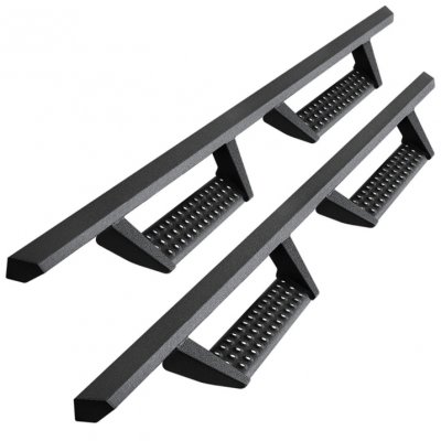 thumbnail interactive-video image 1 of 3 Inch Black Nerf Bars / Running Boards For 2010-2024 Toyota 4Runner – Side Step BCKA – Hardware Included 1 of 2