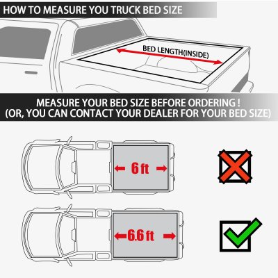 GMC Sierra 3500HD Crew 2015-2019 Tonneau Bed Cover Soft 4-Fold