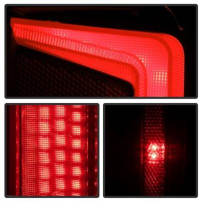 Chevy Silverado 3500HD 2020-2023 Black LED Tail Lights