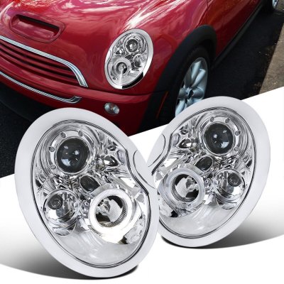 Mini Cooper 2002-2005 Clear Halo Projector Headlights