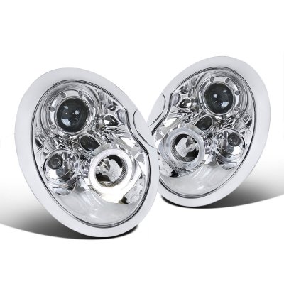 Mini Cooper 2002-2005 Clear Halo Projector Headlights