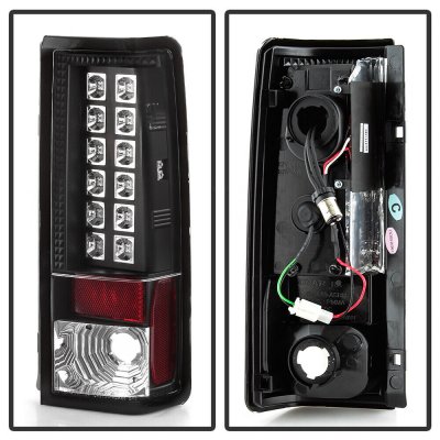 Chevy Astro 1985-2004 Black LED Tail Lights
