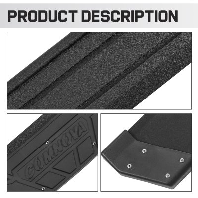 Dodge Ram 3500 Regular Cab 2019-2026 Black Aluminum Nerf Bars 6 inch