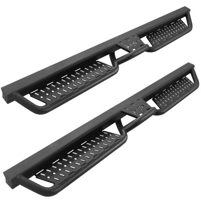 Chevy Silverado 1500 Crew Cab 2019-2026 Black Nerf Bars