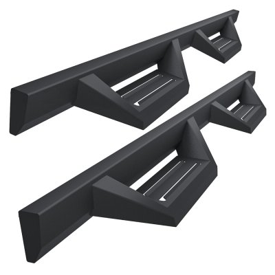 Chevy Silverado 3500HD Crew Cab 2020-2025 Black Nerf Bars