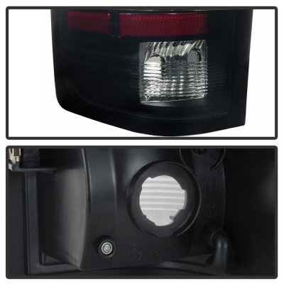 Chevy Silverado 2500HD 2007-2014 Black Smoked LED Tail Lights