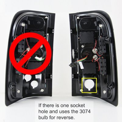 Chevy Silverado 3500HD 2007-2014 Black Smoked LED Tail Lights