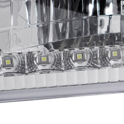 Ford Econoline Van 1992-2007 Headlights LED DRL and Corner Lights