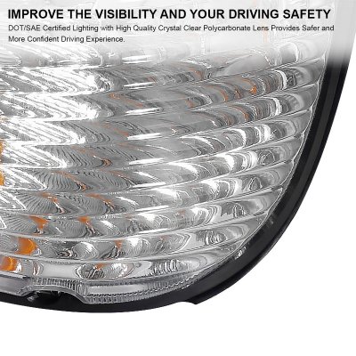 Ford Econoline Van 1992-2007 Headlights LED DRL and Corner Lights