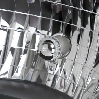 Ford Econoline Van 1992-2007 Black Headlights LED DRL