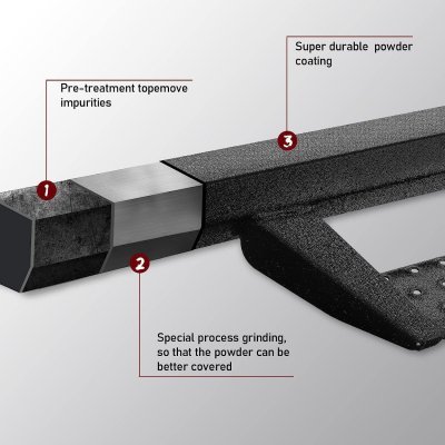 GMC Sierra 1500 Double Cab 2014-2018 Nerf Bars Drop Step Pro