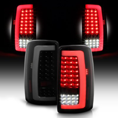 GMC Yukon XL 2000-2006 Black Smoked LED Tail Lights