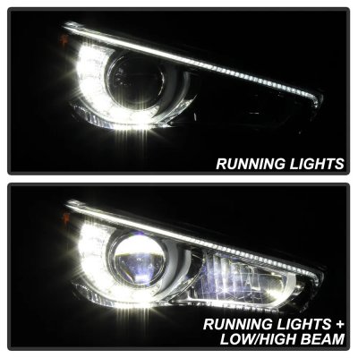 Infiniti Q50 2014-2017 Right Passenger Side Projector Headlights LED DRL