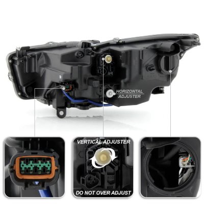 Infiniti Q50 2014-2017 Right Passenger Side Projector Headlights LED DRL