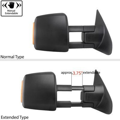 Toyota Tundra 2007-2013 Towing Mirrors Power Heated LED Signal Lights