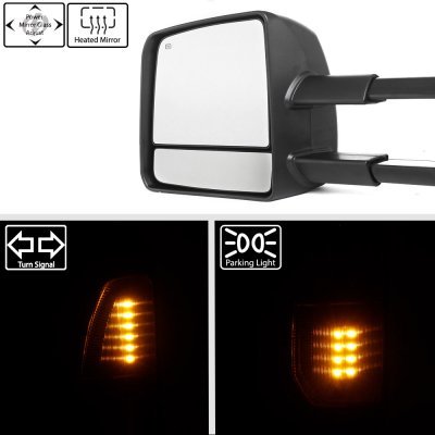 Toyota Tundra 2007-2013 Towing Mirrors Power Heated LED Signal Lights