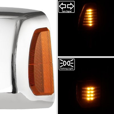 Toyota Tundra 2007-2013 Chrome Power Folding Tow Mirrors