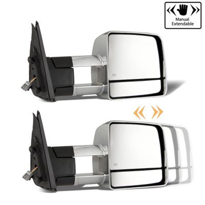 Toyota Tundra 2007-2013 Chrome Towing Mirrors Smoked Switchback LED Sequential Signal