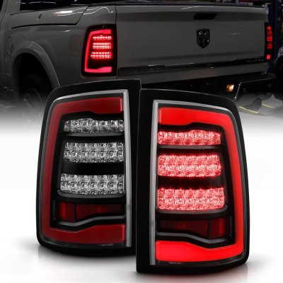 Dodge Ram 2013-2018 Black Full LED Tail Lights