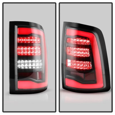 Dodge Ram 2013-2018 Black Full LED Tail Lights