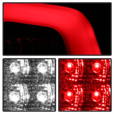 Dodge Ram 3500 2013-2018 Black Full LED Tail Lights