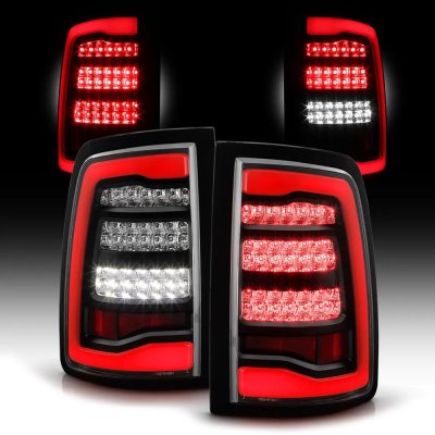 Dodge Ram 3500 2013-2018 Black Full LED Tail Lights